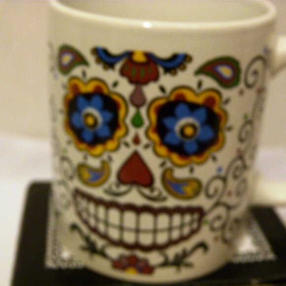 FLOMO Day of The Dead Decorative Ceramic Mug in Gift Box - Picture 5 of 8